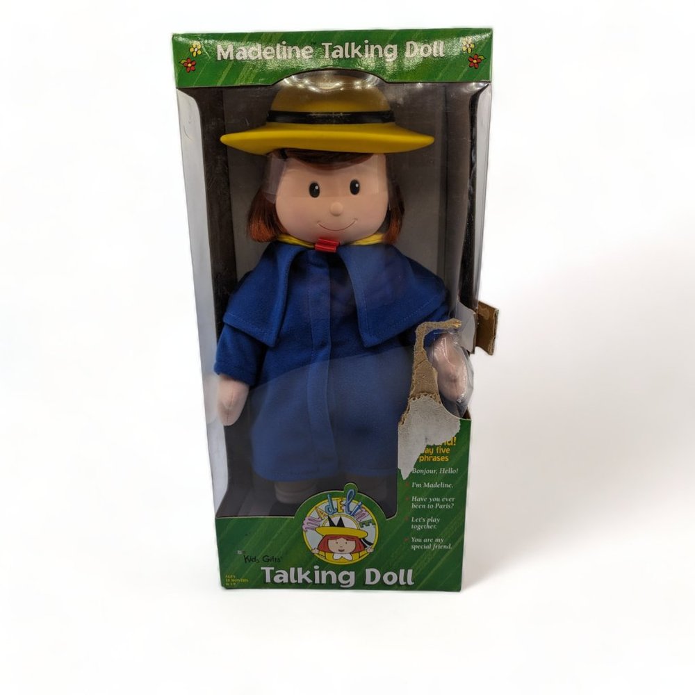 Vintage 1998 Madeline In Paris 17" Tall Talking Doll New Sealed Box Kids Gift - Picture 3 of 7